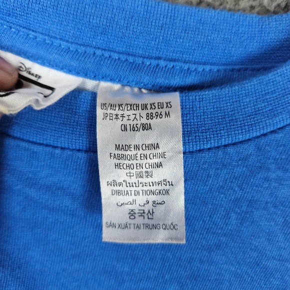 Disney Oswald‎ the Lucky Rabbit Sky Scrappers Blue Long Sleeve Shirt Size XS - Picture 5 of 9